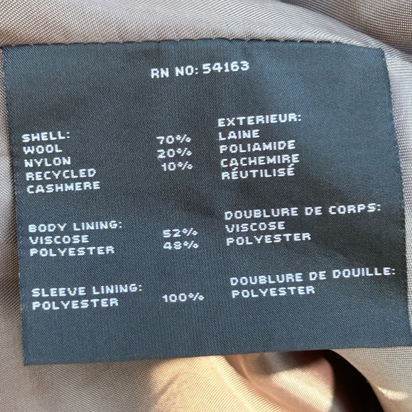 ANDREW MARC NEW YORK s8 blk wool/cashmere bld coat Super soft! Gently loved - Picture 5 of 6